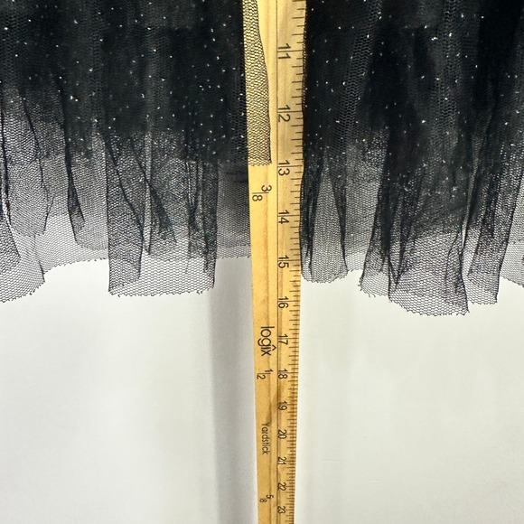 Hot Topic Fairy Grunge Black Tulle Mini Skirt Whimsigoth Mall Goth Alt One Size - Picture 5 of 5